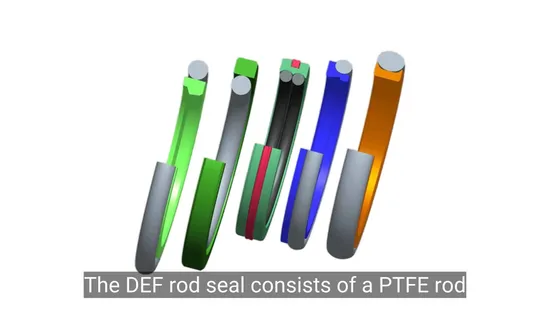 PTFE Bronze PU Hydraulic Oil Seal Rod Step Mechanical Rubber Gasket